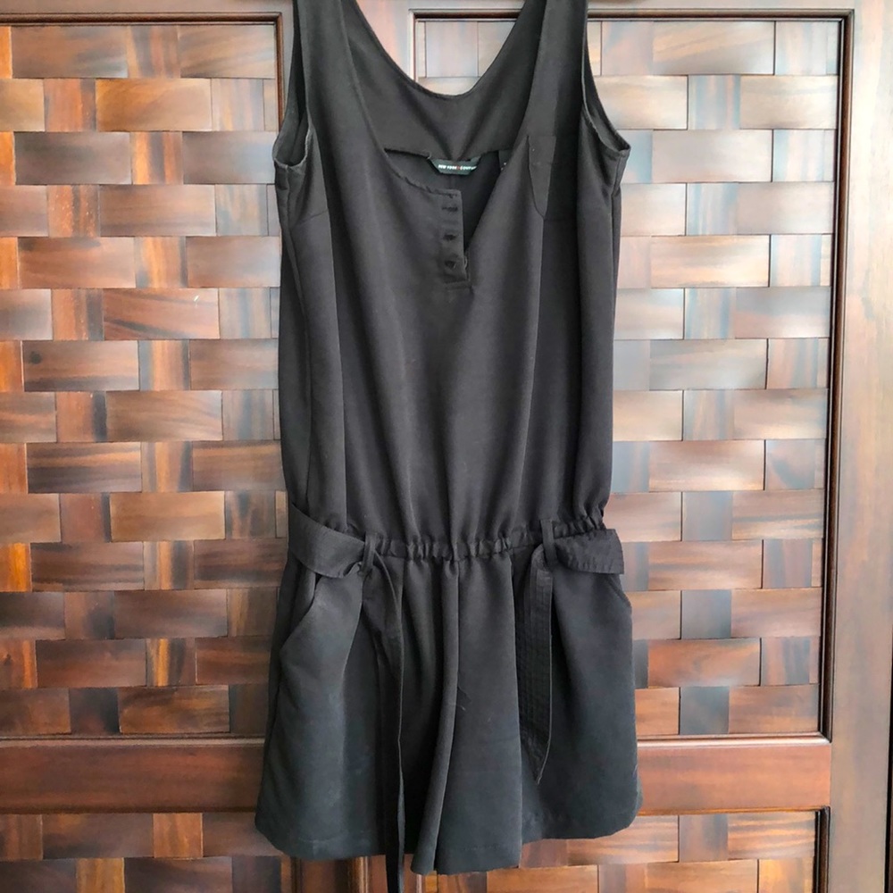 Black sleeveless romper
